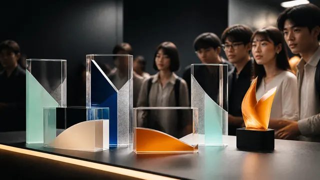 頒獎台上的獎座
